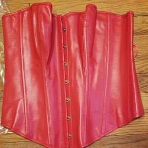 Ittcbro Faux Leather Corset Bustier